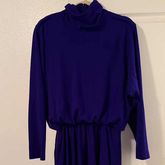 Vintage Jessica Howard Blue Women's Dress - Picture 2 of 5